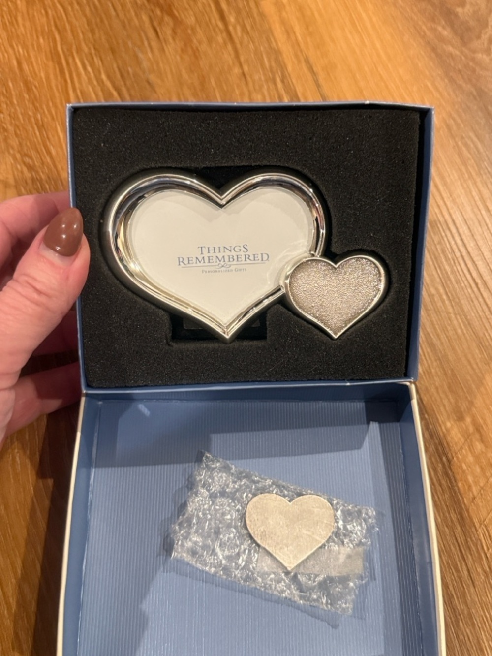 Things Remembered Silver Duo Heart Frame (NWT & In Box)
